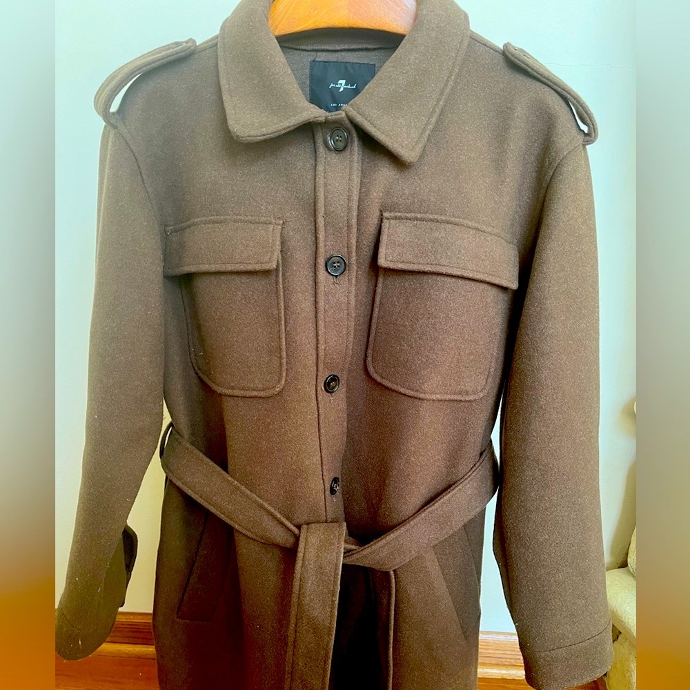 7 for All Mankind jacket, color- olive. Sz-Large